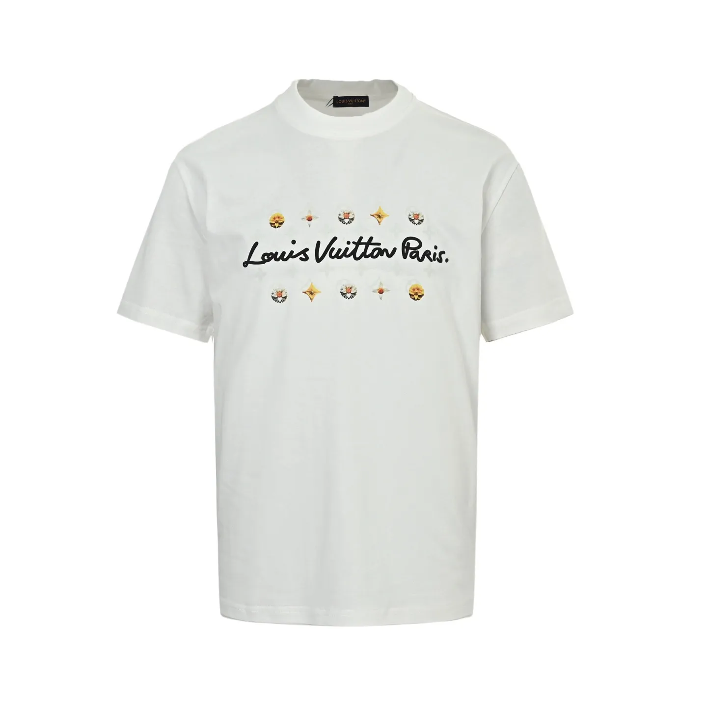 Louis Vuitton/Louis Vuitton 26ss daisy letter print short sleeves